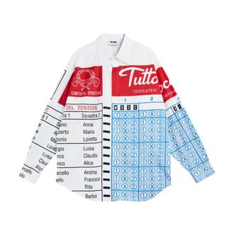 Moschino Casual Shirts, male, Multicolor, Size: M Camicia Schedina