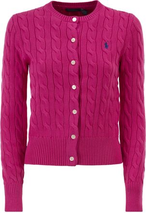 Polo Ralph Lauren kabelgebreid katoenen vest met ronde hals