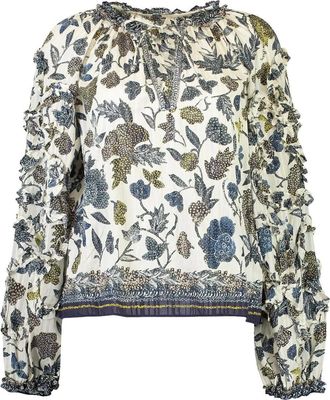 Ulla Johnson Azrou floral-print blouse - women - Cotton/Viscose - 4 - Neutrals
