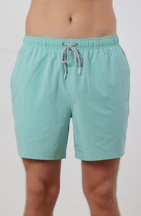 Rainforest Not Your Average Solid Swim Trunks in Aruba Blue at Nordstrom Rack, Size X-Large