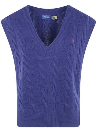Ralph Lauren Sweater Vest Wool Hunter Navy