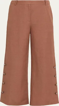 Kobi Halperin Remi Cropped Linen Pants