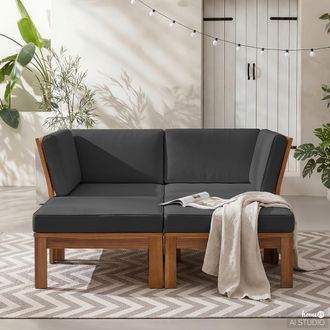 Jardi Set di sedute lounge Lexi 4 pezzi, Jardi