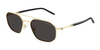 Montblanc MB0481S 001 Mens Sunglasses Gold Size 55