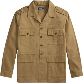 Ralph Lauren Klassiek Getailleerd Shirt met Textuur - Heren - Zomerjassen - Beige - XL - Leer - Jassen