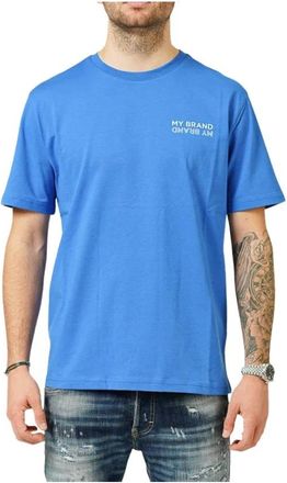 My Brand T-Shirt - Heren - T-shirts - Blauw - L - Katoen - Tops