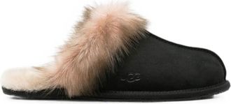 UGG Black Logo Slippers