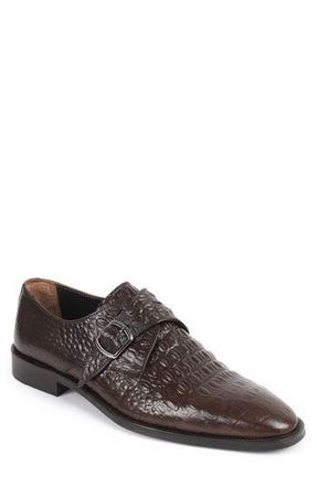 Vella Pais Soleno Monk Strap Shoe in Dark Brown at Nordstrom Rack, Size 14
