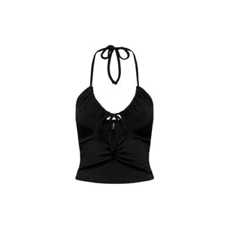 Only Mujer, Camisetas, Negro, Talla: M