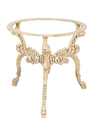 Biscottini International Biscottini - Base Para Patas De Mesa De Jard&iacute;n Estructura Maciza De Hierro Y Hierro Fundido, Para Interior Y Exterior Encimeras De Vidrio