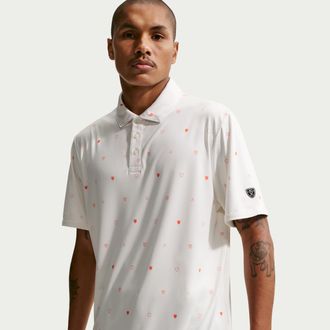 Nike Mens Par Dri-FIT Short-Sleeve Golf Polo in White | IB0227-133