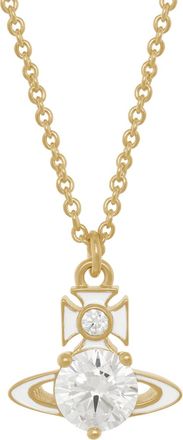 Vivienne Westwood Millie Crystal-embellished orb Necklace - Gold - One Size