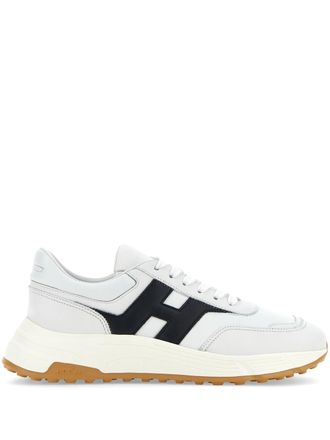 Hogan White H Logo Lace-Up Sneakers