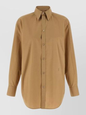 Saint Laurent cassandre shirt buttoned cuffs curved hem