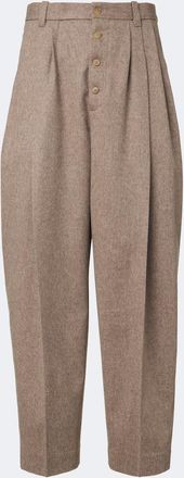 Jacquemus Pantalones barrel Fernando de lana virgen