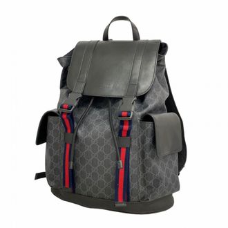 Gucci Black Pvc Backpack (Pre-Owned)
