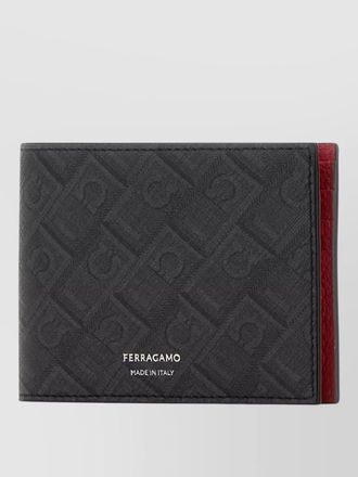 Ferragamo canvas wallet bi fold design