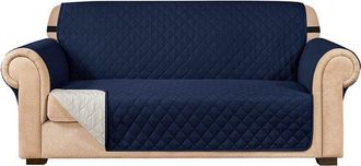 OEM Funda De Sof&aacute; Reversible: Un Protector De Muebles Apto Para Mascotas Con Banda El&aacute;stica Y Dise&ntilde;o Impermeable (azul Marino)
