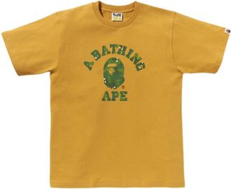 A Bathing Ape Bitmap College Tee Yellow 1K80-110-039-YELLOW