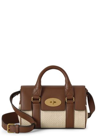 Mulberry Heritage Bayswater Mini Raffia Cross-body bag - Cream - One Size