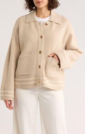1.State Patch Pocket Sweater Jacket in New Biscotti at Nordstrom Rack, Size X-Large