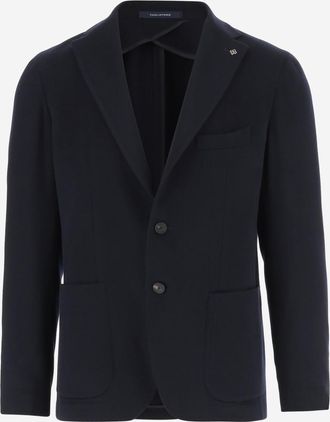 Tagliatore Navy Blue Single-breasted Blazer