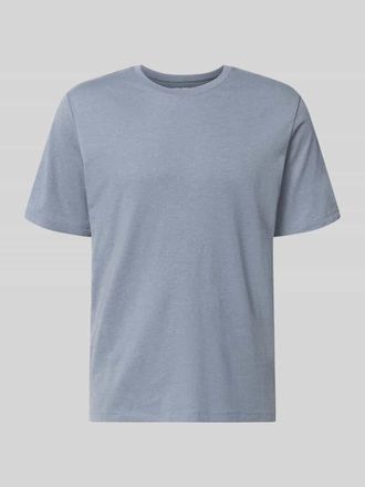 Jack & Jones Regular Fit T-Shirt aus Baumwoll-Mix Modell Organic in Rauchblau Melange, Gr&ouml;&szlig;e XXL