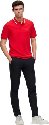 HUGO BOSS Herenbroek Kaito van biologisch katoen, duurzaam, slim fit (Zwart)
