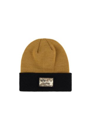 Alpha Industries Skim&uuml;tze ALPHA INDUSTRIES Crew C Label Beanie, Damen, Gr. onesize, gr&uuml;n (khaki), Obermaterial: 100% Polyacryl, M&uuml;tzen Skim&uuml;tze