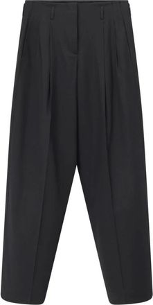 Golden Goose Flavia Wide Broeken - Dames - Wijde Broeken - Zwart - XS - Wol - Broeken