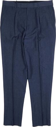 Ermenegildo Zegna Chinos - Heren - Nette broeken - Blauw - XL - Leer - Broeken
