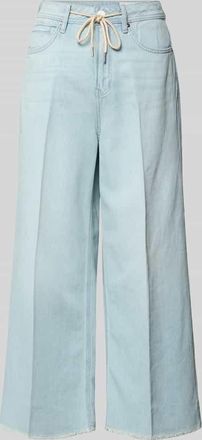 s.Oliver Red Label Wide Leg Culotte-Jeans aus Lyocell-Baumwoll-Mix Modell SURI in Hellblau, Gr&ouml;&szlig;e 34