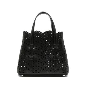 Alaia Mina 20 Bag In Perforated Vienne Calfskin