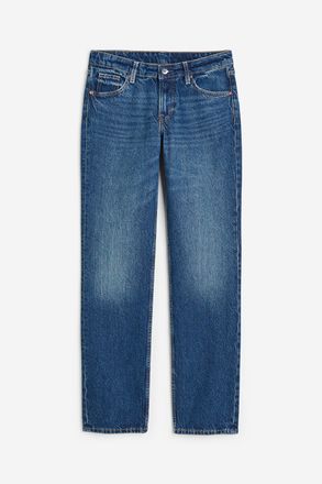 H&M Straight Low Jeans - Blue