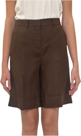 Colmar Short Shorts - Dames - Fitness - Bruin - XS - Linnen - Fitness
