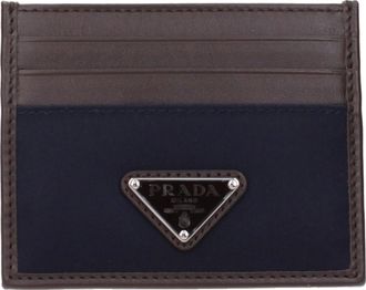 Prada Portadocumenti Prada Uomo Tessuto Blu/Marrone