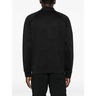 HUGO BOSS Logo-Embroidered Cotton Sweatshirt - Black