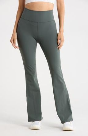 Zella Perform High Waist Flare Leggings in Green Urban at Nordstrom Rack, Size X-Small