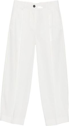Toteme White Relaxed Fit Pants