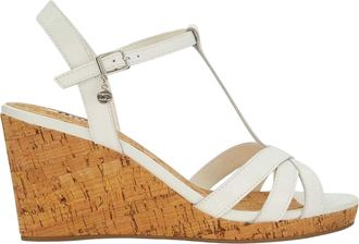 Dune London Dames/Dames Keep Leren T-Bar Sleehakken (Wit)