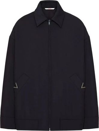 Valentino Garavani Caban con dettaglio V - Blu