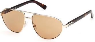 adidas OR0148 32E Mens Sunglasses Gold Size 58