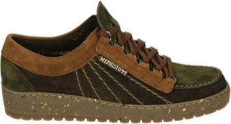 Mephisto Bruin Su&egrave;de Casual Lage Schoenen - Heren - Sneakers - Bruin - 45 EU - Su&egrave;de - Schoenen