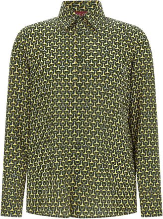 Gucci Horsebit Shirt Camicie Verde-Uomo