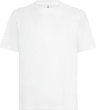 Brunello Cucinelli Cotton jersey crew neck T-shirt in White at Nordstrom, Size Xxx-Large Eu