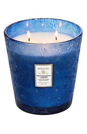 Voluspa Mediterranean Lemon Three-Wick Hearth Candle at Nordstrom