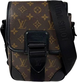 Louis Vuitton Black Brown Monogram Macassar Monogram Shoulder Bag (Pre-Owned)