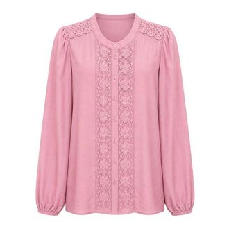 2-Biz Karoline Blouse - Blouses & Shirts - Mujer - Rosa - XL
