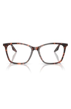 Ray-Ban 54mm Cat Eye Optical Glasses in Red Havana at Nordstrom