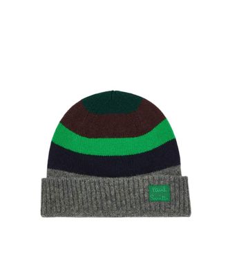 Paul Smith Multicolor Striped Beanie Cap